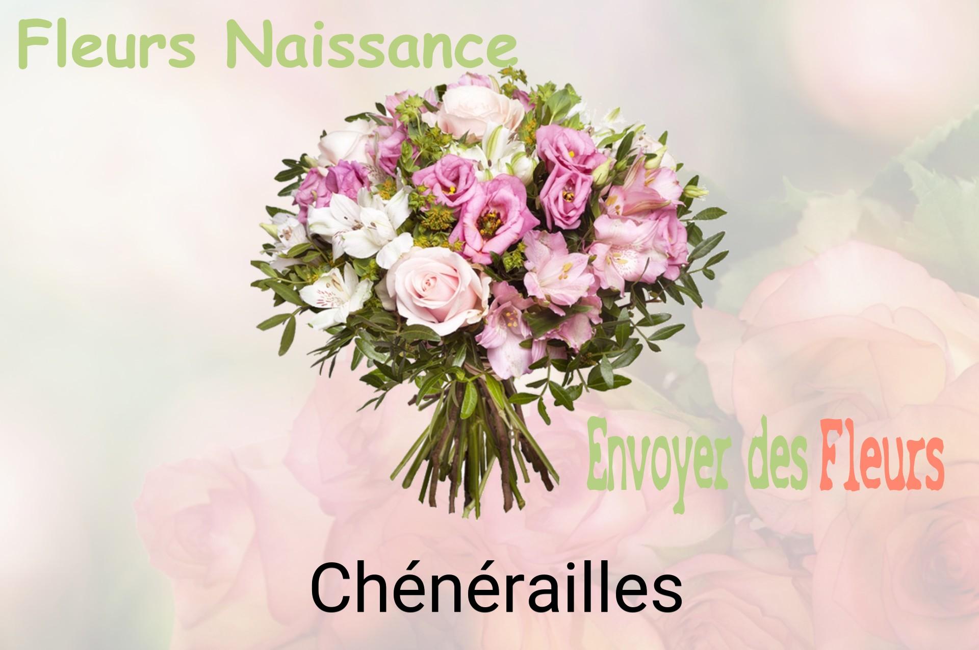 Bouquet de fleurs de naissance livré à Chénérailles